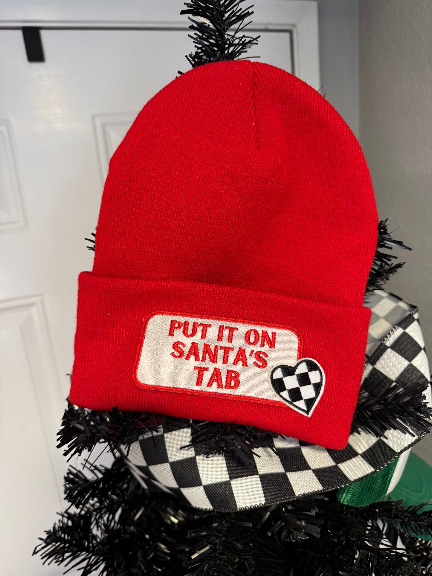 Santa's Tab Beanie