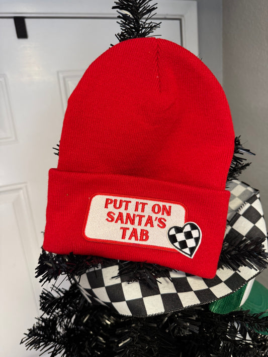 Santa's Tab Beanie